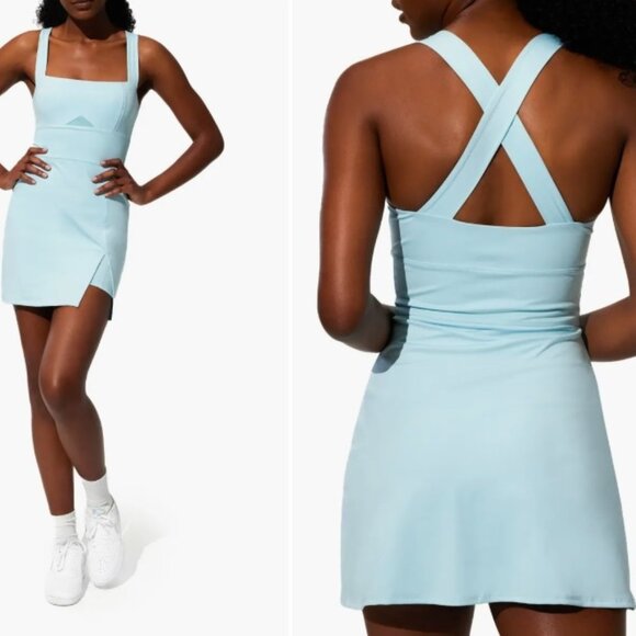 EleVen by Venus Williams Ice Queen Dress Women's Size S Ice Blue Athleisure Wear - Picture 1 of 10